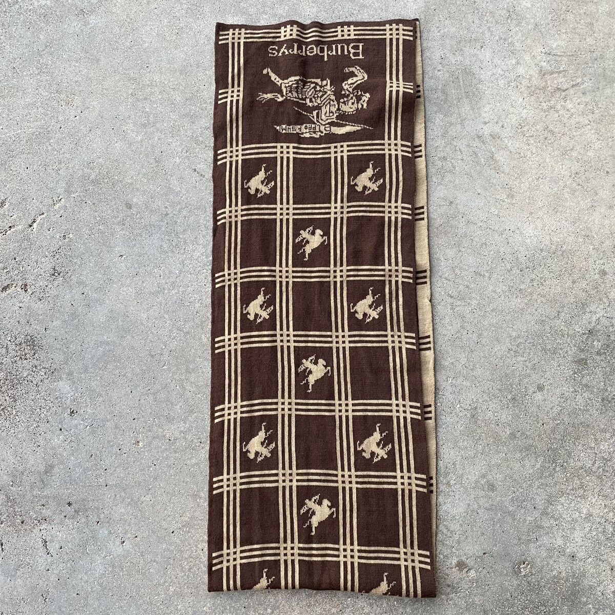 Vtg 80s Burberry 100% Cashmere Prorsum Knit Equestrian Brown Vtg 80s Burberry 100% Cashmere Prorsum Knit Equestrian Brown