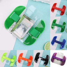 Waterproof ID Badge Holder Photo Armband Credit Card Case Bag Elastic Arm Band