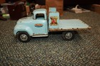 Early Vintage Tonka Farms Pickup Truck in Baby Blue, Missing Stakes