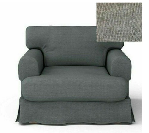 IKEA Hovas Armchair Slipcover Hjulsbro Gray Chair Cover HOVÅS medium grey - Picture 3 of 3