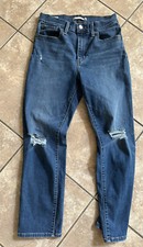 Levi Strauss Premium 28 High Rise Straight Crop Jeans