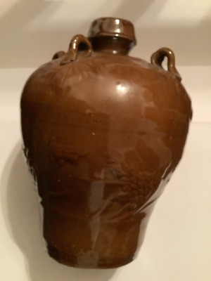 Chinesischer Shaoxing Reisweinkrug mit Schlaufen