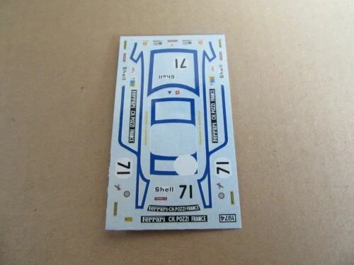 Adesivi Scala 1:43 per il modellismo statico per Ferrari