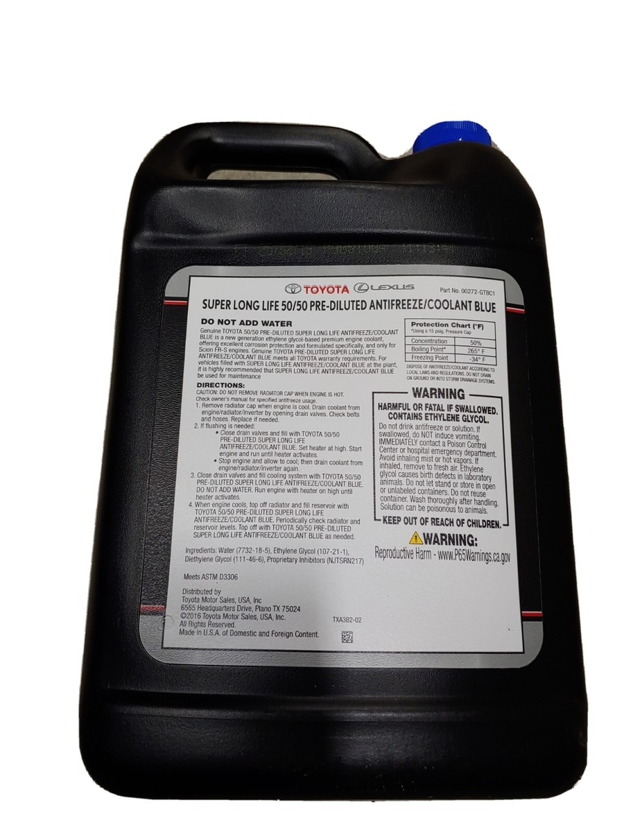 Genuine Toyota Super Long Life Blue Antifreeze Coolant 50/50