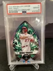 2022 Topps Chrome Ben Baller Diamond Die-Cuts Green Refractor Mike Trout PSA 10