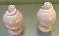 Vintage PINK Taylor Smith  Taylor TST LuRay Pastels Salt Pepper Shakers 3.5  