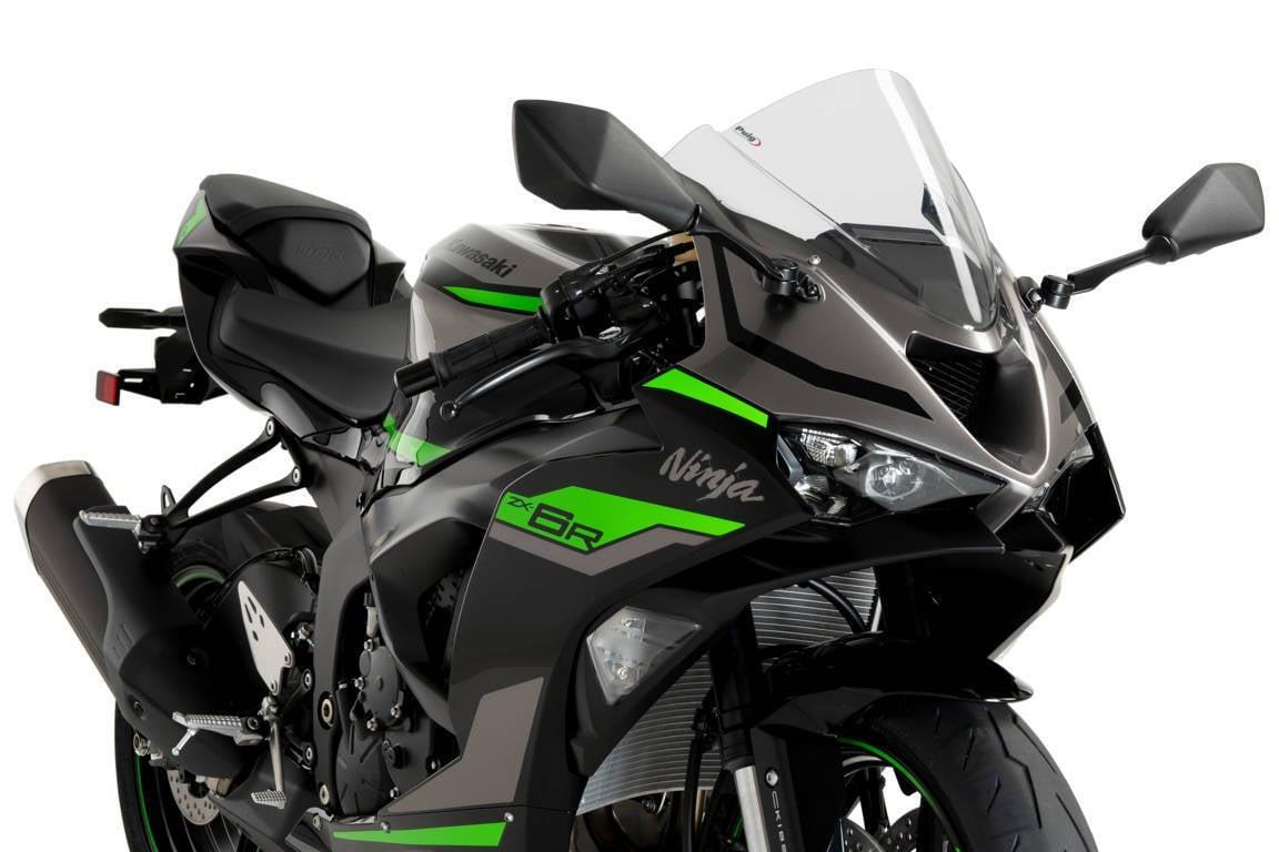 F25⭐︎ Puig Z-Racing Screen Windshield Deflector Clear Kawasaki