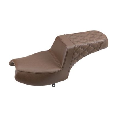 Step Up Seat - Passenger Lattice Stitched - Brown for Indian I20-06-173BR