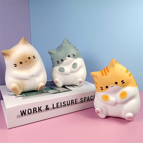 Nuovo gatto antistress sollievo squishy giocattolo cartone animato PU Slow Rising Squeeze giocattolo antistress - Foto 5 di 9
