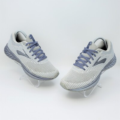 Brooks Revel Womens Grey Athletic Running Shoes Sneakers