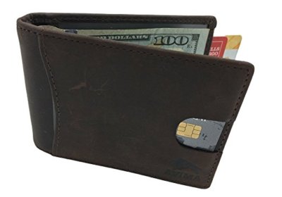 AVIMA BEST Premium Wallets Made of Genuine Leather for Men - Dark Brown