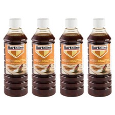 4x Bartoline Patent Knotting Solution For Sealing Knots & Resinous Areas 500ml