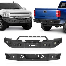 For Chevy Silverado 1500 Front Rear Bumper Wled Lights Winch Plate 2007-2013