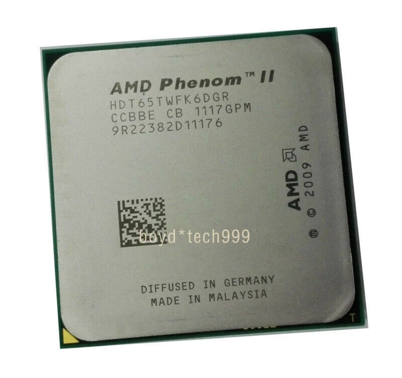 AMD Phenom II X6-1065T HDT65TWFK6DGR CPU 6Core Socket AM3 2.9GHz 95W Processor - Image 2 of 4