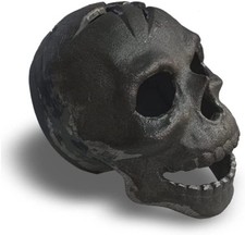 Fire Pit Skull Metal Log for Halloween Decor