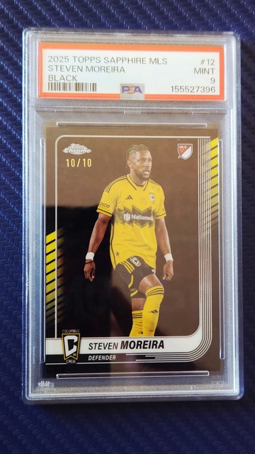 2025 Topps Chrome Sapphire MLS Black /10 Steven Moreira
