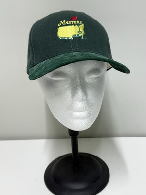 Vintage 80s Masters American Needle Augusta National Suede Brim Golf Hat Green