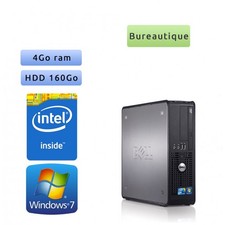 Occasion - Dell Optiplex 780 DT - Windows 7 - CD 2.6 4GB 160GB - Ordinateur Tour