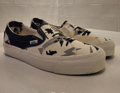 Vans Slip On LX BRICOLAGE Palm Classic White Mens Size 9 NOAH WTAPS J crew