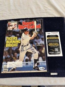 Alan Trammell 1984 W.S. MVP Signed Sports Illustrated Magazine  JSA COA