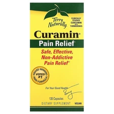 Terry Naturally Curamin Pain Relief 120 Ct New Sealed + FreeShip