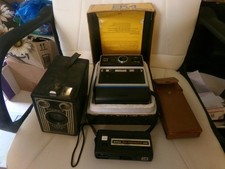 Vintage Camera Lot of 9 - Kodak , Polaroid, NOT Tested As IS.