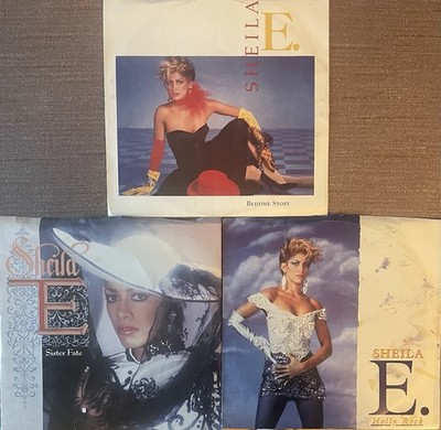 Sheila E 3/ Pack 7  Records & Picture Sleeves Stereo W.B. Records