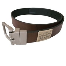 levi strauss  co youth kids brown black faux leather belt size M 26-28 