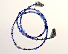 Handcrafted Face Mask Holder, Beaded Eyeglass holder, Clasp Fasteners