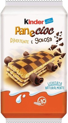 Ferrero KINDER PANECIOC chocolate sponge cakes 10pc./290g -Made in Italy-