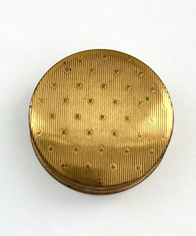VTG. Estee Lauder Eye Shadow SPANISH SILVER Gold Tone Compact w/Mirror USA L👀K!