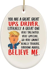 vFunny Gift You are Great Ups Driver Christmas Tree Gifts  Christmas Tree Orn...