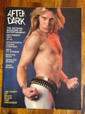 AFTER DARK entertainment magazine JIM DANDY of Black Oak Arkansas 9-75
