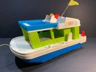 Vintage 1972 Fisher-Price Little People Play Family Happy Houseboat #985