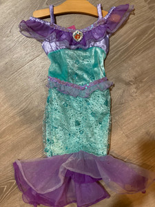 3 4 T Disney ARIEL The Little Mermaid Halloween Costume Dress Up Cosplay EUC