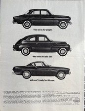 1962 Volvo Original Vintage Advertisement Classic Car Print Ad