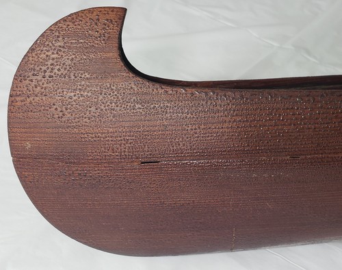 Native American? Antique Hand Carved Wood Dugout Canoe 21 inch Carving Model - Picture 4 of 24