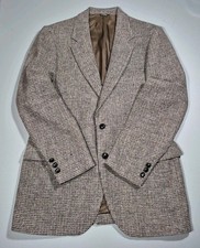 Vintage Harris Tweed Blazer Size 41 Deadstock NOS Scottish Wool Sport Coat Fleck