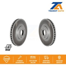 Front Coated Disc Brake Rotors Pair For BMW X5 X6 xDrive50i KG-100305