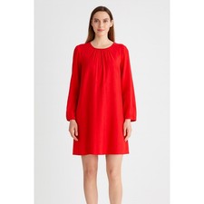 Nine West Women's Lava Red Long Sleeve Mini Dress - Size Small - NWOT