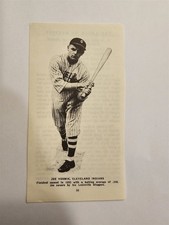 Joe Vosmik Indians 1935 Louisville Famous Slugger Sheet