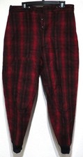 34x32 vtg Woolrich 1930s RED BLACK PLAID Wool Flannel Pants 34W 32L hunting USA