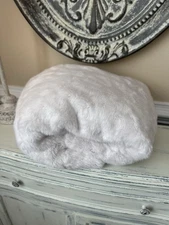 Pottery Barn Teen Polar Bear Faux Fur Ivory LARGE Bean Bag Cover ONLY NWT