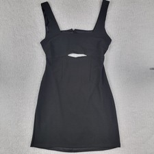 NWT Lulus Unlimited Confidence Black Cutout Bodycon Mini Dress Women's Medium