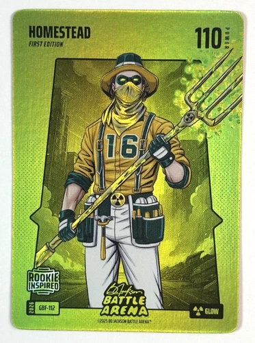 2025 Bo Jackson Battle Arena Homestead Nick Kurtz RC Green Battlefoil Glow SSP