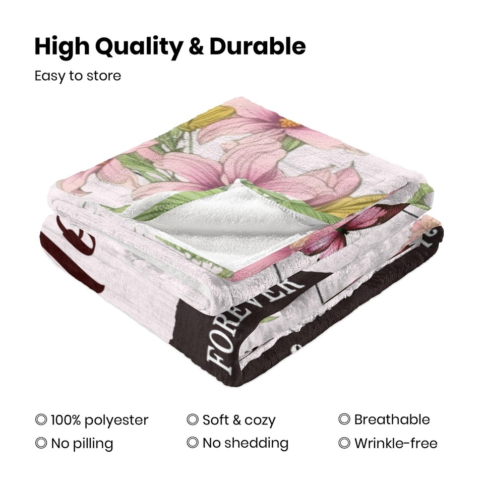 Gifts for Mom, to My Mom Blanket from Daughter, Birthday Gifts for Mom