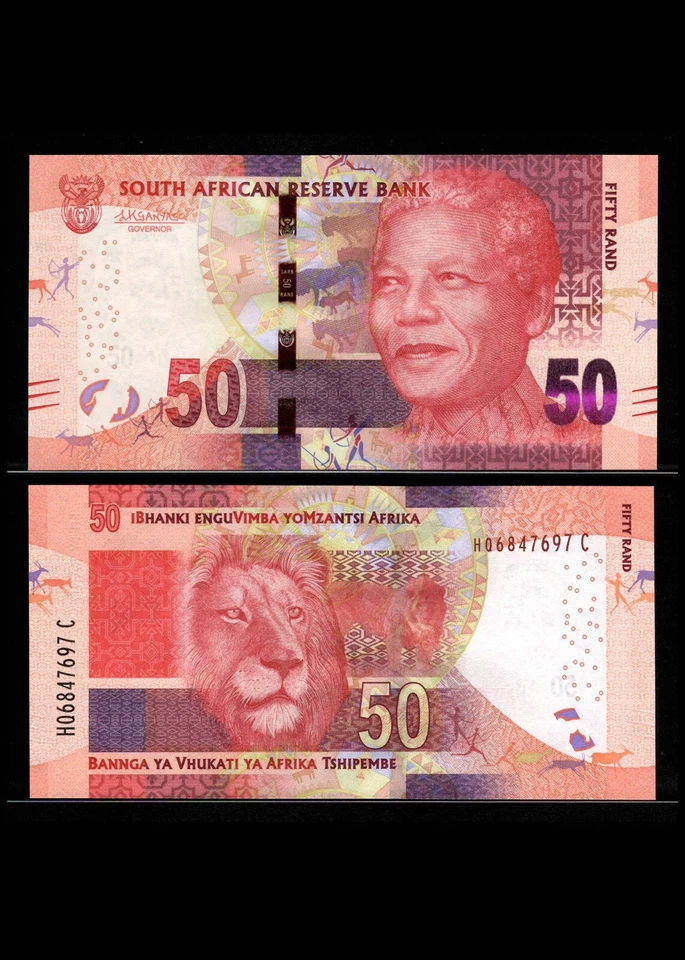 SET ; South Africa, 10, 20, 50 Rand, ND 2013 - 2018 UNC Banknote Nelson Mandela - Image 3 of 4