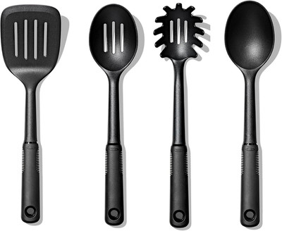 Good Grips 4-Piece Nylon Tool Set, 2.3, Black