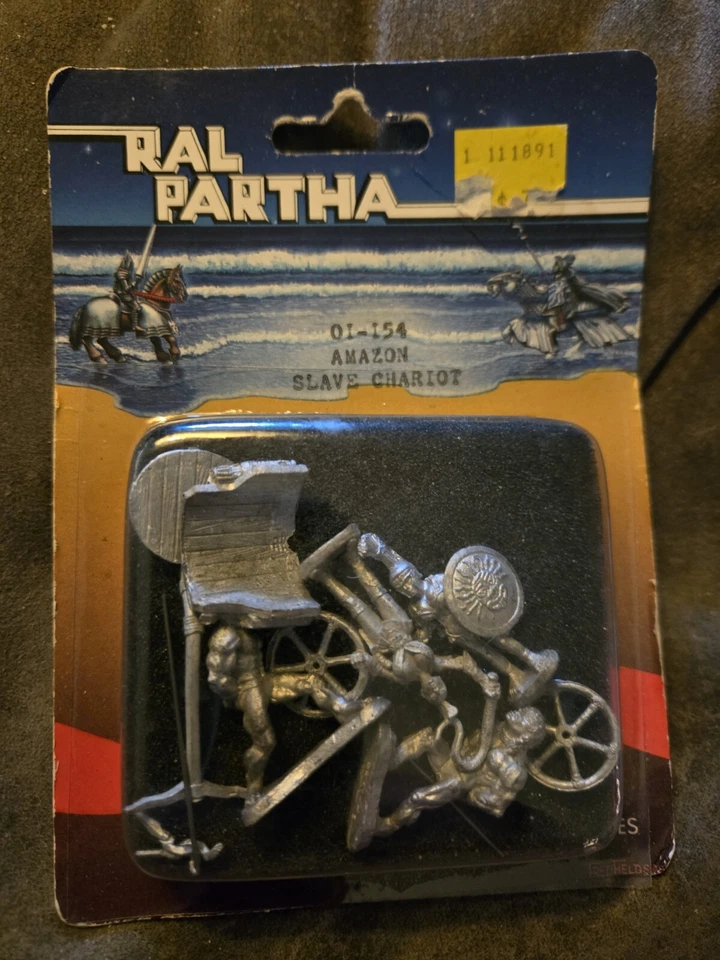 Ral Partha 01-154 Amazon Slave Chariot In Blister - Image 3 of 3