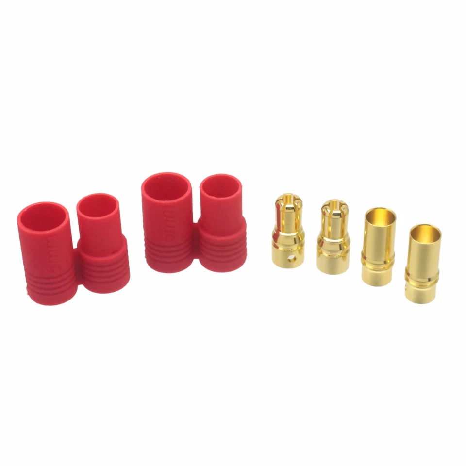 2pairs Heavy Duty Turnigy / HXT 6MM Bullet Connector Plug & Housing Set for Lipo - Image 2 of 2